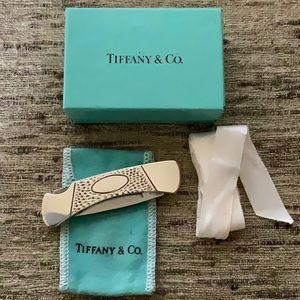Tiffany & Co sterling silver buck knife